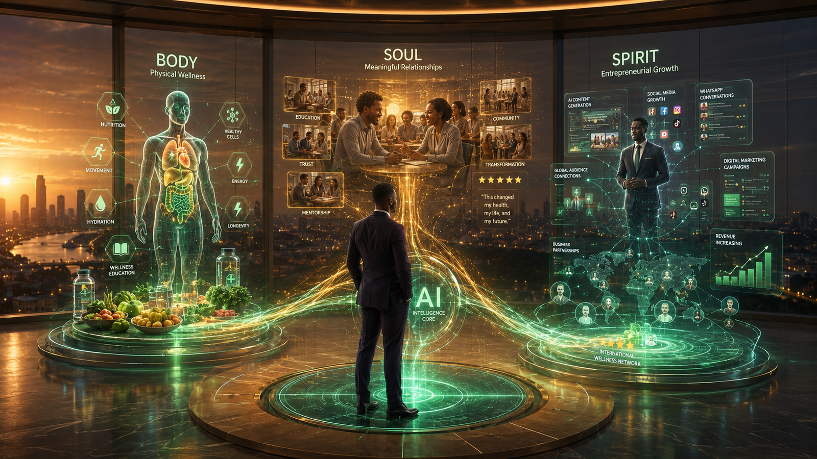 Body soul and spirit wellness framework